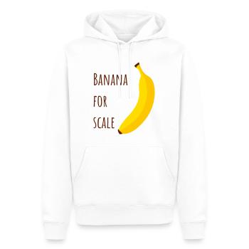 Banana for scale - Men’s Premium Organic Hoodie - white - Front - Nico (187cm)