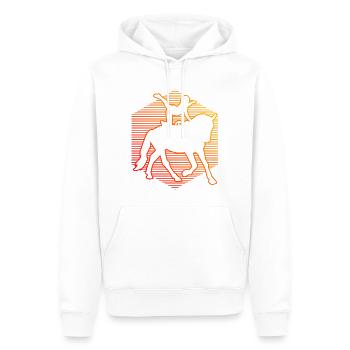 Kunstturnen auf dem Pferd Pferdeperformance - Männer Premium Bio Hoodie - Weiß - Vorne - Nico (187cm)