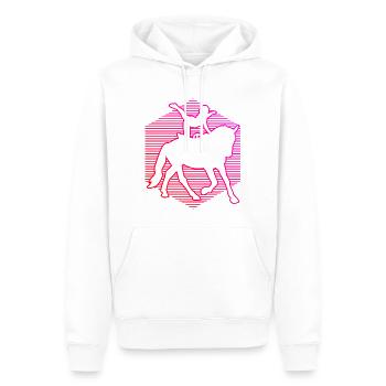 Women's Team Vaulting Athletic Discipline - Men’s Premium Organic Hoodie - white - Front - Nico (187cm)