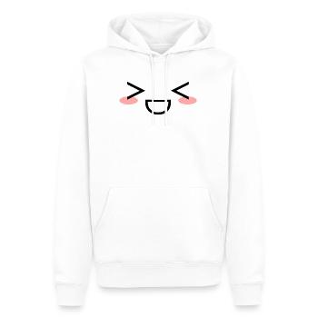 Kawaii - Sweat à capuche Premium bio Homme - blanc - Devant - Nico (187cm)