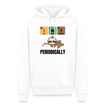 Drôle de paresseux Dire Chimie Humour - Sweat à capuche Premium bio Homme - blanc - Devant - Nico (187cm)