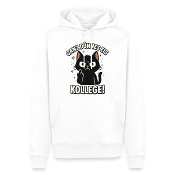 Glace très mince collègue majeur chat - Sweat à capuche Premium bio Homme - blanc - Devant - Nico (187cm)