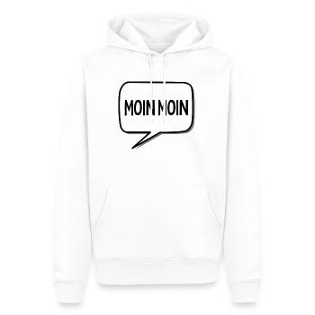 Moin Moin - Männer Premium Bio Hoodie - Weiß - Vorne - Nico (187cm)