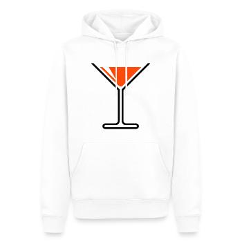 XUrlaubspass (Orange) - Sweat à capuche Premium bio Homme - blanc - Devant - Nico (187cm)