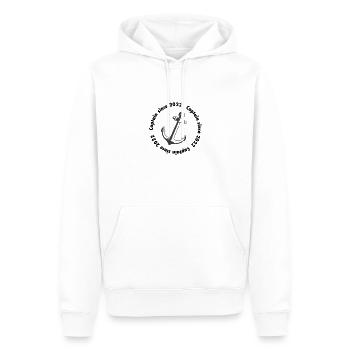 Captain since 2022, Kapitän, Bootsführerschein - Männer Premium Bio Hoodie - Weiß - Vorne - Nico (187cm)