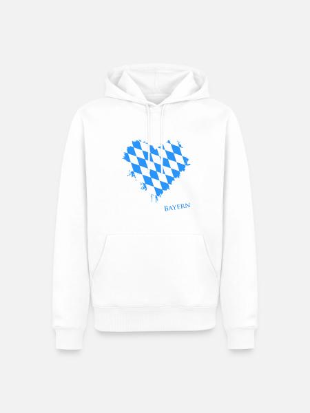 Bayern - Männer Premium Bio Hoodie - Weiß
