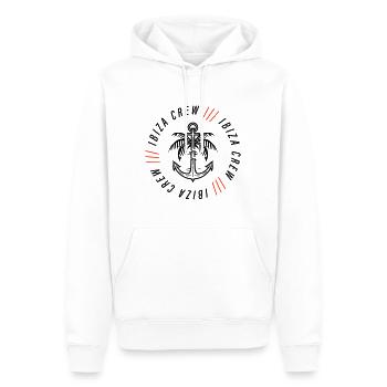 Ibiza Crew Anker Palme - Männer Premium Bio Hoodie - Weiß - Vorne - Nico (187cm)