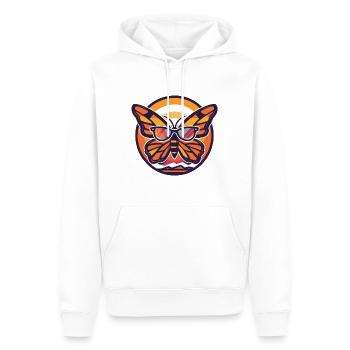 Papillon Bande dessinée cool - Sweat à capuche Premium bio Homme - blanc - Devant - Nico (187cm)