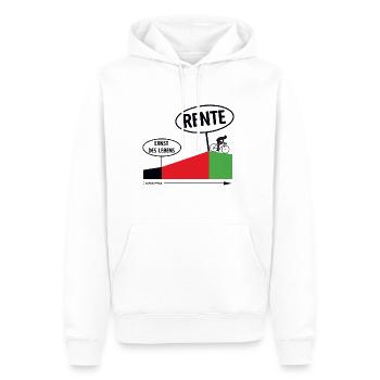 Rente Fahrrad originelles Rentner Shirt Radfahrer - Männer Premium Bio Hoodie - Weiß - Vorne - Nico (187cm)