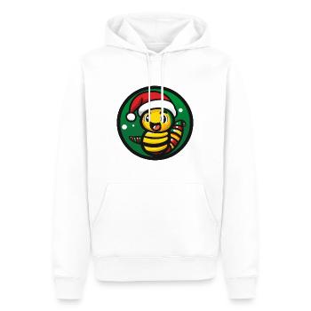 Wurm Weihnachten Tier - Männer Premium Bio Hoodie - Weiß - Vorne - Nico (187cm)