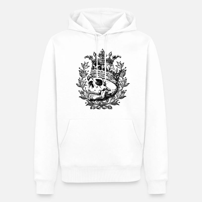 Mon design 2 0 - Sweat à capuche Premium bio Homme - blanc