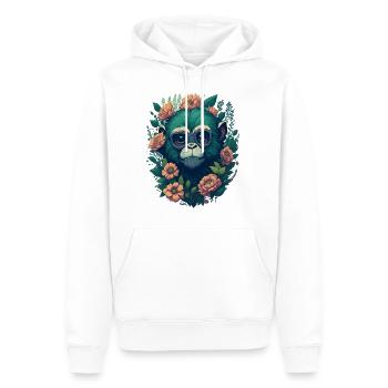 Monkey flower - Männer Premium Bio Hoodie - Weiß - Vorne - Nico (187cm)