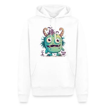 Monster Mash - Men’s Premium Organic Hoodie - white - Front - Nico (187cm)