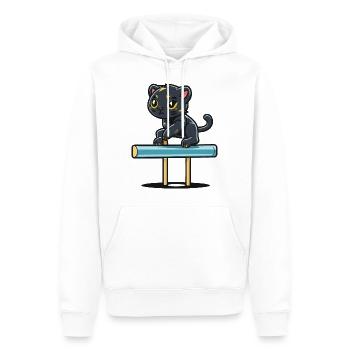 Panthers Balance - Männer Premium Bio Hoodie - Weiß - Vorne - Nico (187cm)