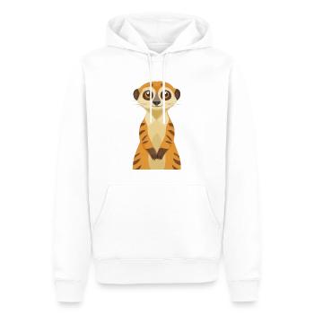 Suricate - Sweat à capuche Premium bio Homme - blanc - Devant - Nico (187cm)