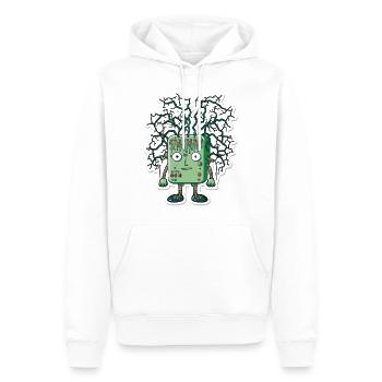 Technologie d’implant neural - Sweat à capuche Premium bio Homme - blanc - Devant - Nico (187cm)