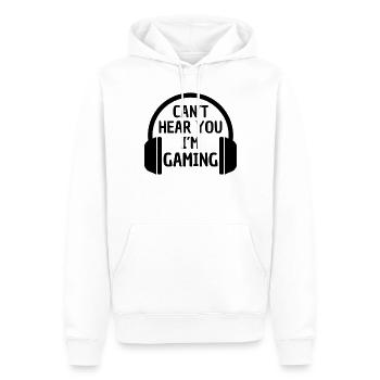 Lustiger Gaming Spruch für Zocker - Männer Premium Bio Hoodie - Weiß - Vorne - Nico (187cm)