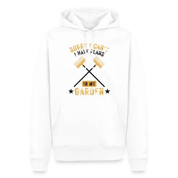 Lustiger Garten Spruch Gärtner Design - Männer Premium Bio Hoodie - Weiß - Vorne - Nico (187cm)