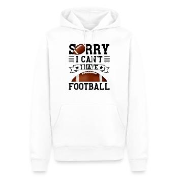 Drôle de dicton de football américain - Sweat à capuche Premium bio Homme - blanc - Devant - Nico (187cm)