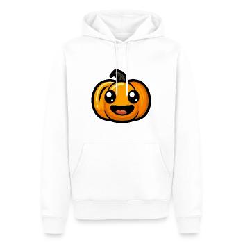 Kürbis Halloween Herbst - Männer Premium Bio Hoodie - Weiß - Vorne - Nico (187cm)