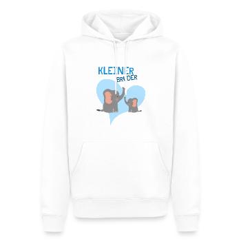 Niedliches Elefanten Design Für Den Kleinen Bruder - Männer Premium Bio Hoodie - Weiß - Vorne - Nico (187cm)