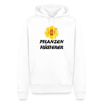 Gärtner Spruch Hobby Pflanzen Flüsterer Sonnen - Männer Premium Bio Hoodie - Weiß - Vorne - Nico (187cm)
