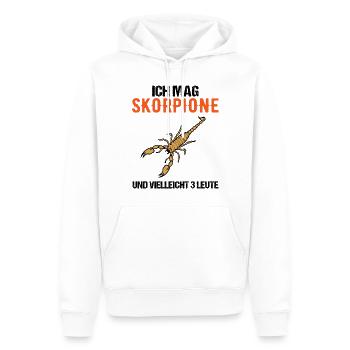 Skorpione und 3 Leute Einzigartige Liebe Geschenk - Männer Premium Bio Hoodie - Weiß - Vorne - Nico (187cm)