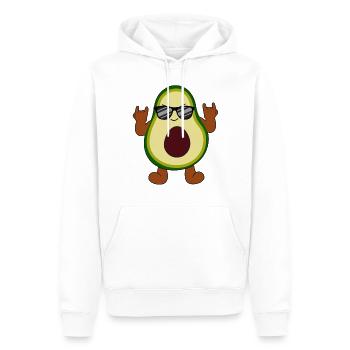 Balancement Avocat Cool Mélomane Aimant - Sweat à capuche Premium bio Homme - blanc - Devant - Nico (187cm)