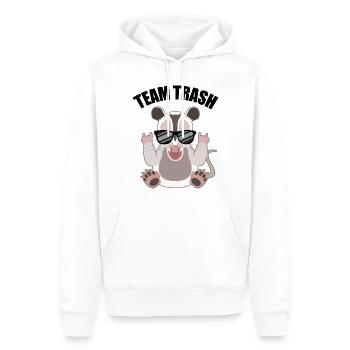 Rockendes Opossum mit Cool-Faktor - Männer Premium Bio Hoodie - Weiß - Vorne - Nico (187cm)