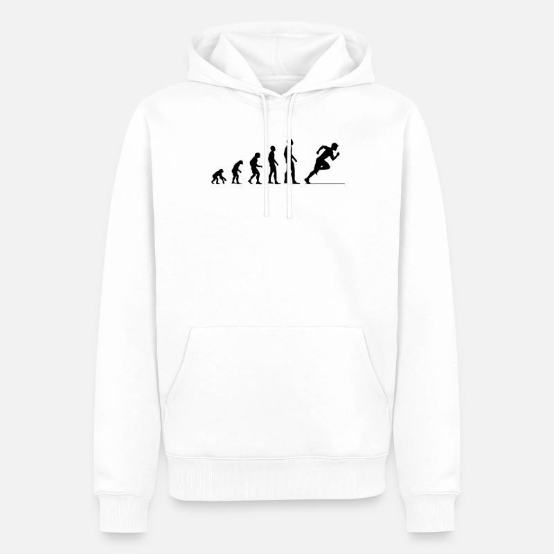 Cadeau Evolution Sprinter - Sweat à capuche Premium bio Homme - blanc
