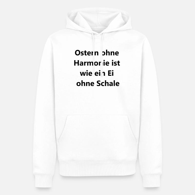 Ostergeschenk - Männer Premium Bio Hoodie - Weiß