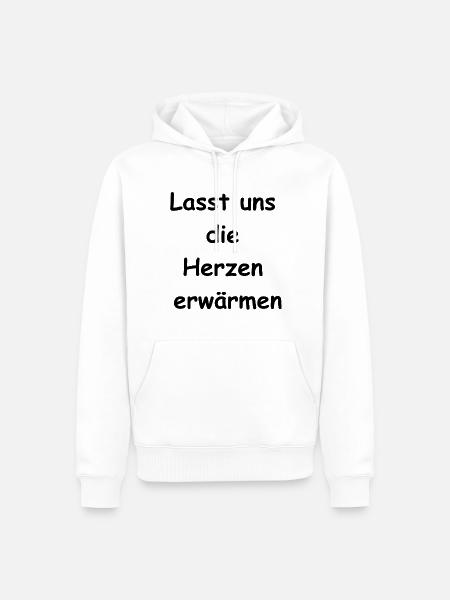 Frohes Fest Geschenk - Männer Premium Bio Hoodie - Weiß