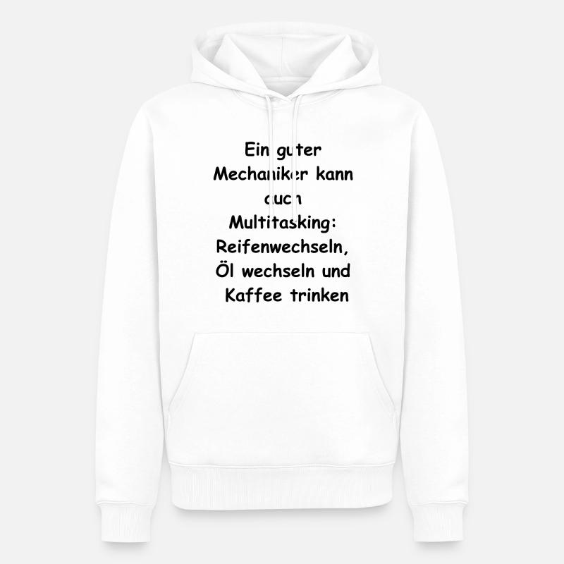 Mechaniker-Multitasking-Geschenk - Männer Premium Bio Hoodie - Weiß