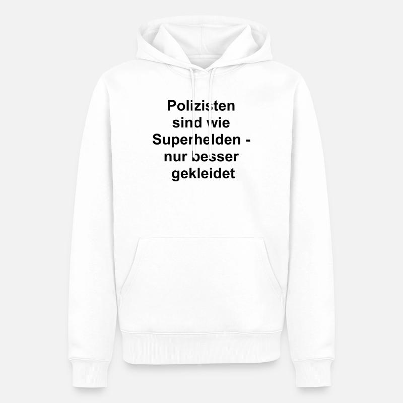 Cadeau de carnet - Sweat à capuche Premium bio Homme - blanc