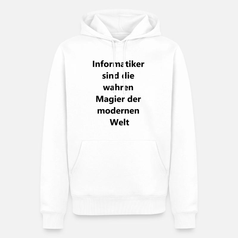 Cadeau Magic Code - Sweat à capuche Premium bio Homme - blanc