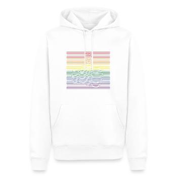 Thumbs Up bunt - Männer Premium Bio Hoodie - Weiß - Vorne - Nico (187cm)