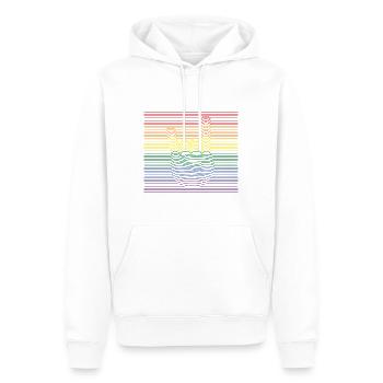 Rock bunt - Männer Premium Bio Hoodie - Weiß - Vorne - Nico (187cm)