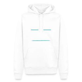 Équipe de badminton - Sweat à capuche Premium bio Homme - blanc - Devant - Nico (187cm)