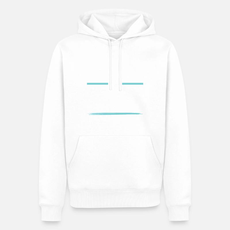 Équipe de badminton - Sweat à capuche Premium bio Homme - blanc