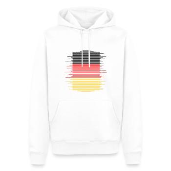 Drapeau de l’Allemagne Drapeau allemand Used Look Home - Sweat à capuche Premium bio Homme - blanc - Devant - Nico (187cm)