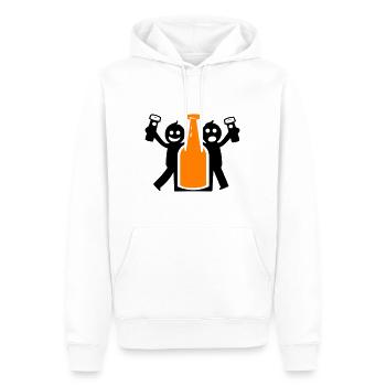 Enterrement de vie de garçon Stick Figure - Sweat à capuche Premium bio Homme - blanc - Devant - Nico (187cm)