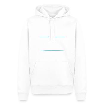 Équipe de musculation - Sweat à capuche Premium bio Homme - blanc - Devant - Nico (187cm)