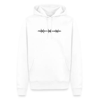 Post Malone - Sweat à capuche Premium bio Homme - blanc - Devant - Nico (187cm)