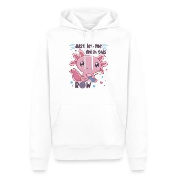 Axolotl tricote pour chaque ami tricot et crochet - Sweat à capuche Premium bio Homme - blanc - Devant - Nico (187cm)