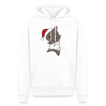 Tapir Weihnachten Tapire Winter Tiere - Männer Premium Bio Hoodie - Weiß - Vorne - Nico (187cm)
