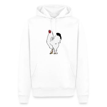 Brahma Rooster Poulet Drôle De Fermier Poulet - Sweat à capuche Premium bio Homme - blanc - Devant - Nico (187cm)
