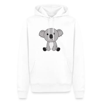 Koala mignon animaux mignons pour les enfants mignons - Sweat à capuche Premium bio Homme - blanc - Devant - Nico (187cm)