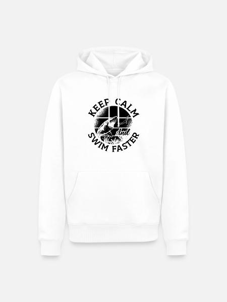 Freitaucher Freitauchen Apnoe Tauchen Geschenkidee - Männer Premium Bio Hoodie - Weiß
