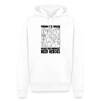 Apothekentechniker Techniker Apotheke Geschenkidee - Männer Premium Bio Hoodie - Weiß - Vorne - Nico (187cm)