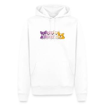 trixic Flag Corgi Pride LGBTQ süße Hunde - Männer Premium Bio Hoodie - Weiß - Vorne - Nico (187cm)